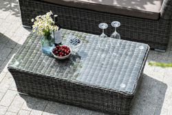 "Капучино Cингл" лаунж-зона из искусственного ротанга, цвет графит