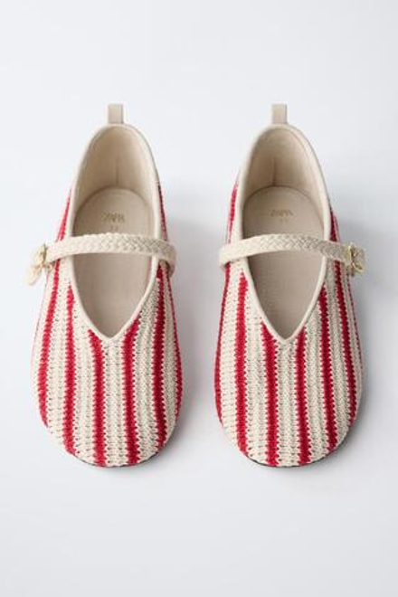 ZARA БАЛЕТКИ, КРАСНЫЙ