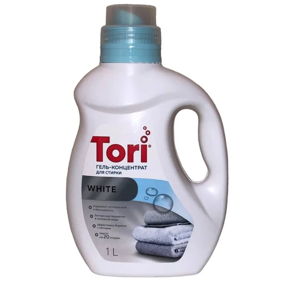 Гель-концентрат для стирки TORI White 1 л
