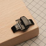 Застежка-бабочка с фиксирующим механизмом, цвет черный