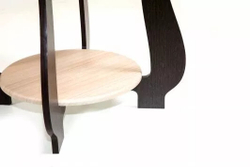 Стол журнальный СЖ-24 с рисунком Р-4/ дуб/венге