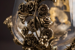 Бокал для вина "Виноград" в подарочном футляре