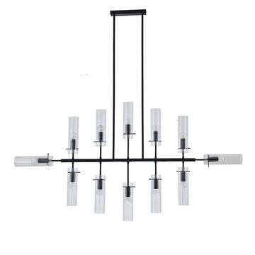 Люстра на штанге 12*E14 V000566 11053/12R Black черный Saetta Indigo