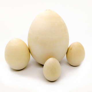 Яйцо 75*d55мм отборное белое, деревянная заготовка