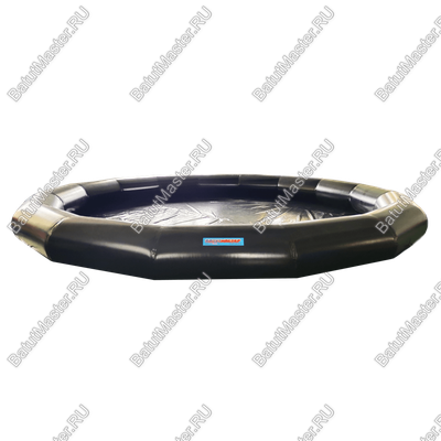 Круглый надувной бассейн «Многогранник», черный, 7*7*0,65 м