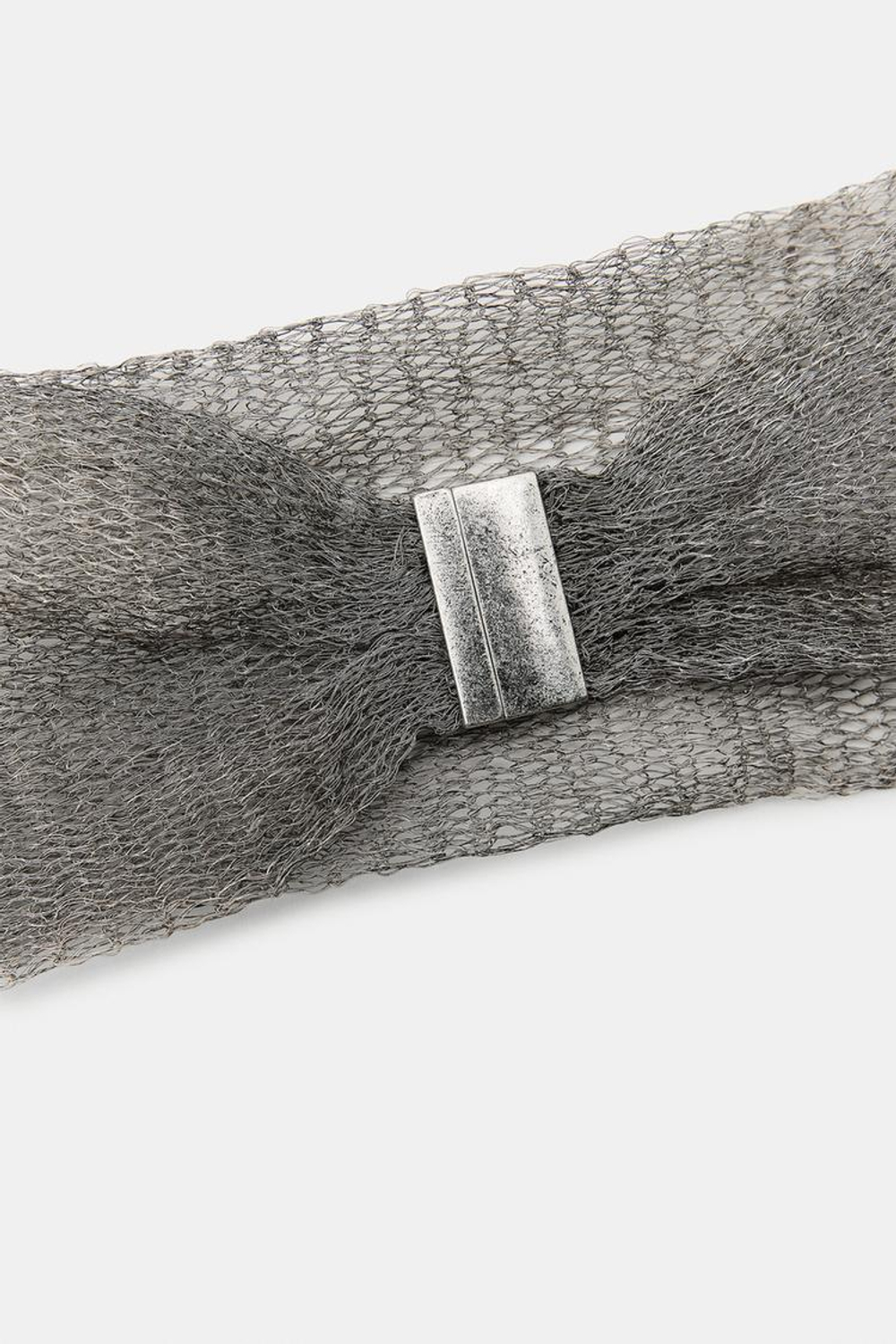 ZARA ЧОКЕР ИЗ МЕТАЛЛИЧЕСКОЙ СЕТКИ, СЕРЕБРИСТЫЙ