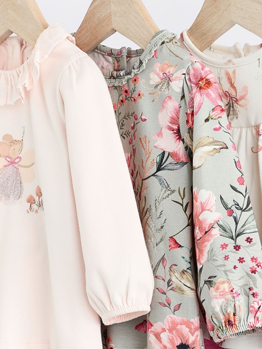 Лонгслив и легинсы в комплекте для малышей Next Q94-941, Розовый