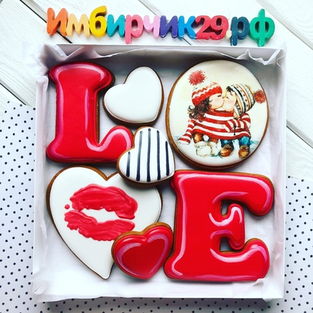 Имбирные пряники Любовь
