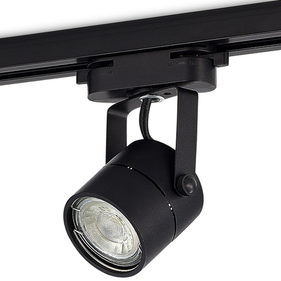 Светильник трековый, GU10, D60хH80мм, IP20, черный, без лампы