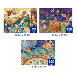 Пазл "Волшебный мир" 3 в 1