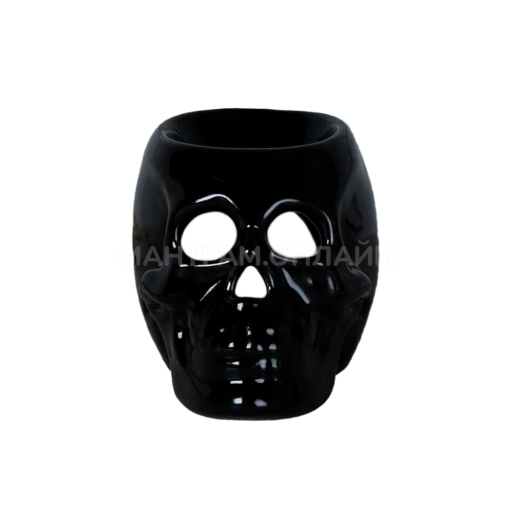 Аромалампа Череп цвет черный 8 см