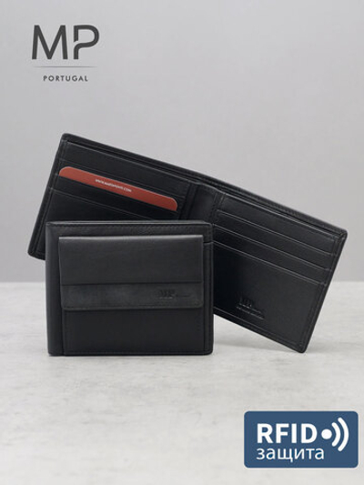 B123173R Preto - Портмоне с RFID MP