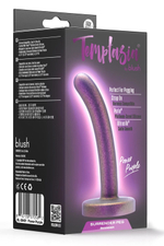 Фиолетовая насадка с гладкой поверхностью Surrender 4.75 Inch Beginner Pegging Dildo - 12 см. (Цвет: фиолетовый)