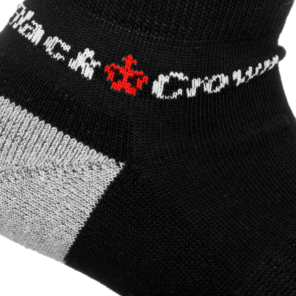 Black Crown Sports Socks - Black, Grey