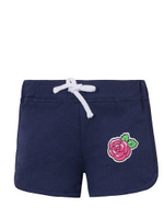 Шорты для девочек Flower with leaf Темно-синий р.98