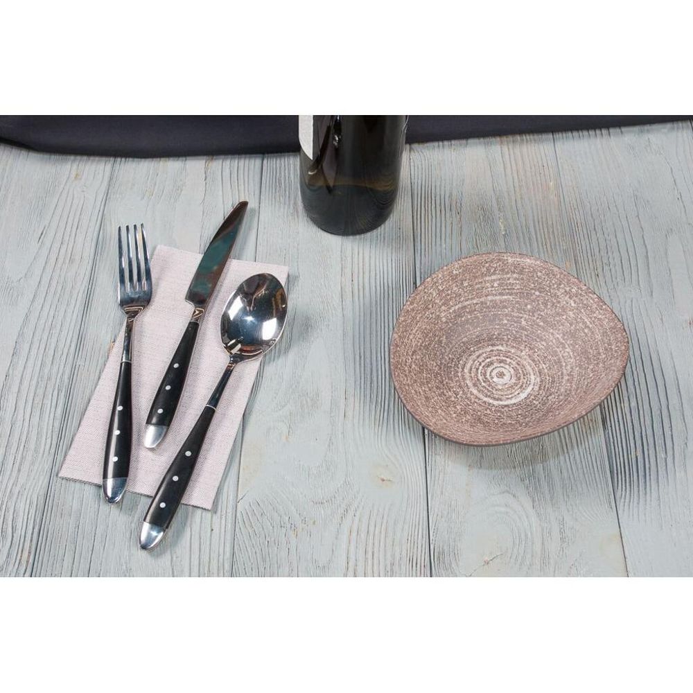 Салатник 300 мл 16*14 см h5,2 см Brown Untouched Taiga P.L. Proff Cuisine [6]