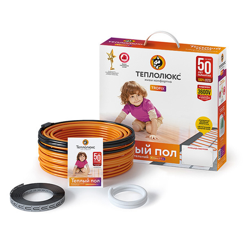 Кабель нагревательный ТЕПЛОЛЮКС TROPIX ТЛБЭ 23,0 м/420 Вт