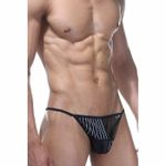 Мужские трусы стринги черные La Blinque LB15236