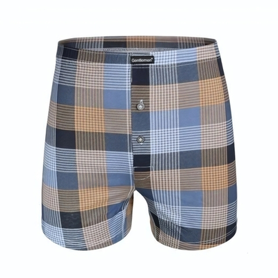 Клетчатые трусы-боксеры +size Gentlemen (Размер: 4X) (Цвет: красная шотландка)