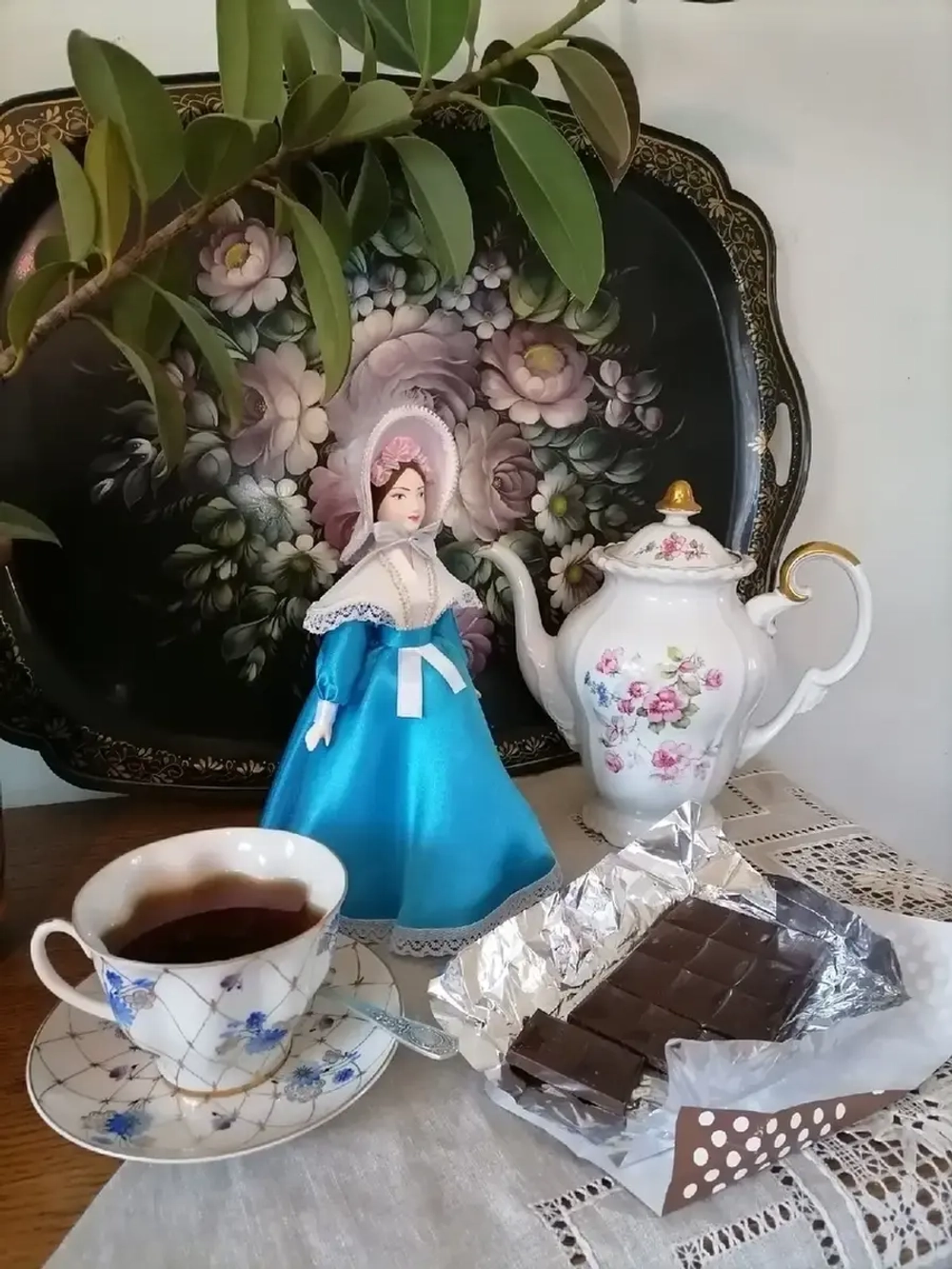 Кукла Барышня в летнем платье 19 века