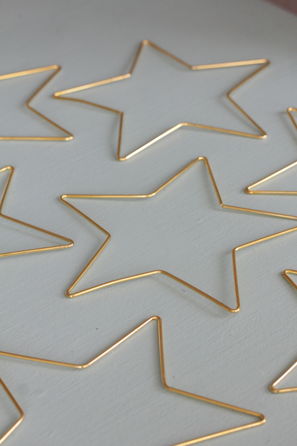 Основа для макраме металлическая Звезда 20 см, цвет золотистый, неразъемная ( 20см, набор 10 шт) /квадрат для декорирования / основа для ловца снов