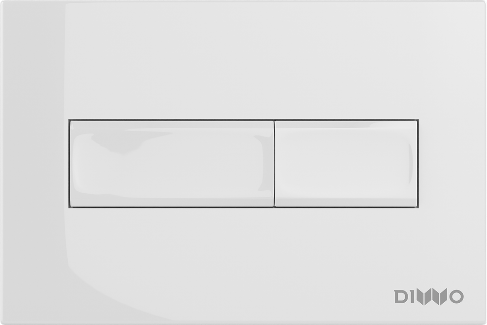 Кнопка смыва для унитаза DIWO 7320 пластик, цвет глянцевый белый
