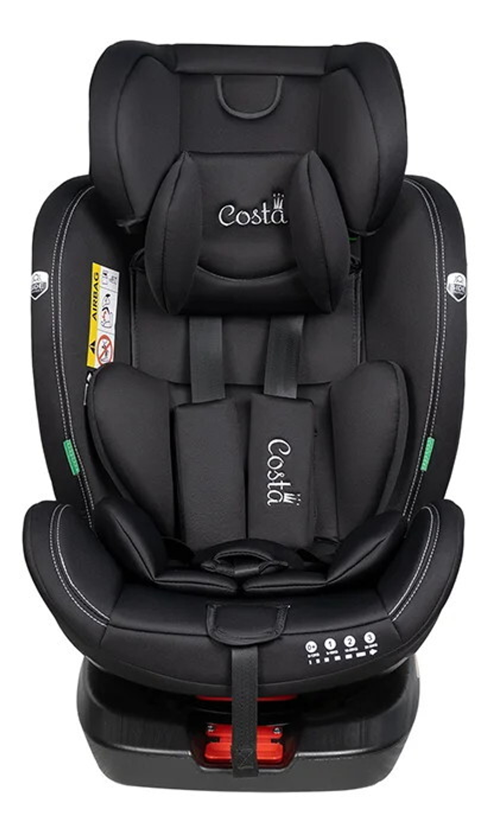 Автокресло детское 0 - 36 кг ISOFIX COSTA XZ-16 черный Артикул: XZ-16/b