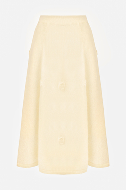 Молочная юбка из мохера
