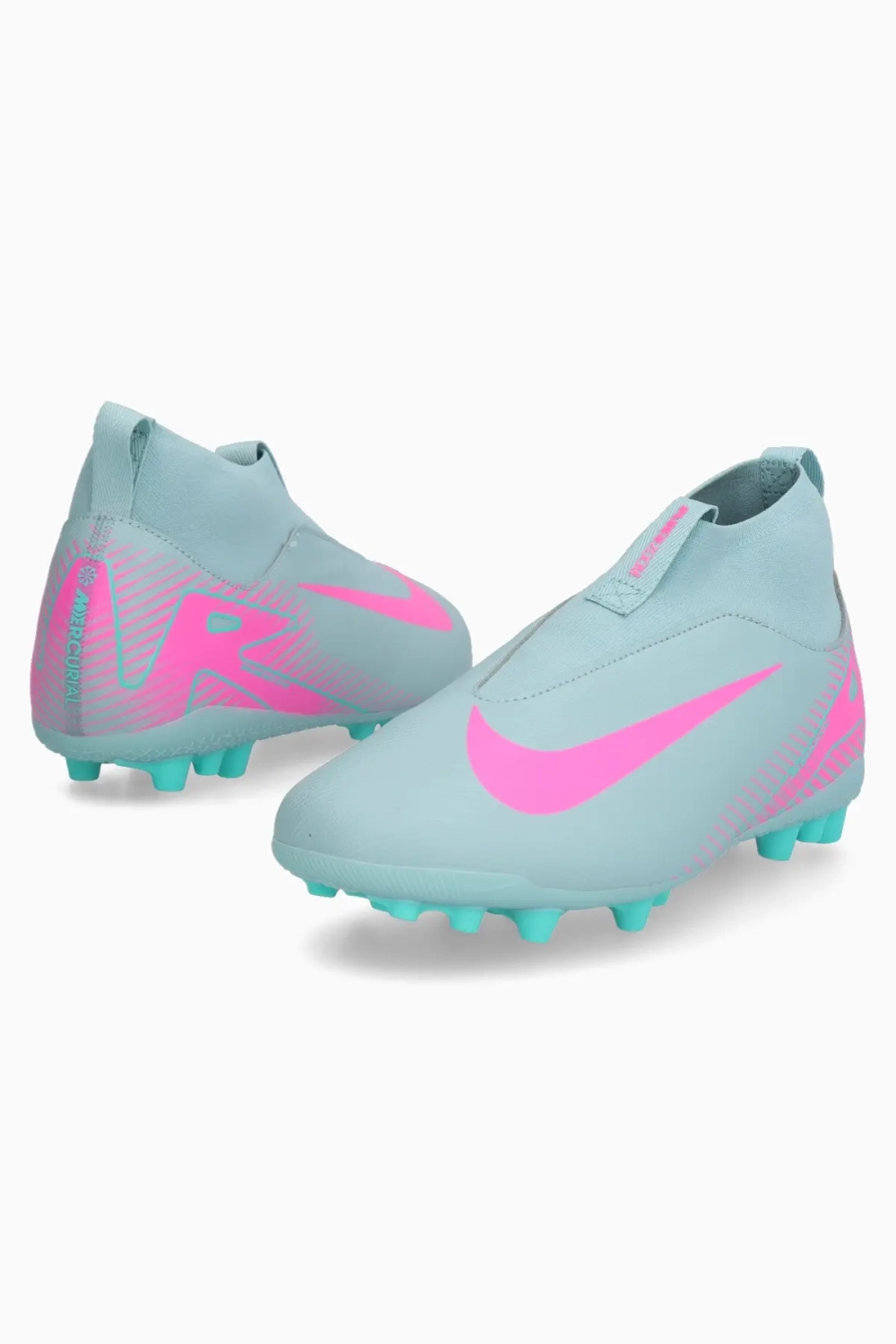 Бутсы Nike Zoom Mercurial Superfly 10 Academy AG Junior - голубой