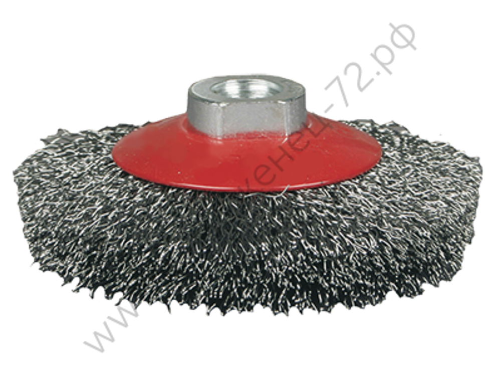 Щётка №021; 210014120 d-100 М14 вогнутая, гофрир.