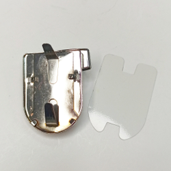 Замок-защелка на зажимах 42*50 Серебро
