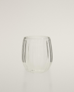 Zara Home стакан из боросиликатного стекла, цвет прозрачный, 6.7 см · 8208/400