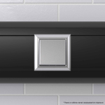 Переключатель одноклавишный модульный, "Avanti", "Закаленная сталь", 2модуля