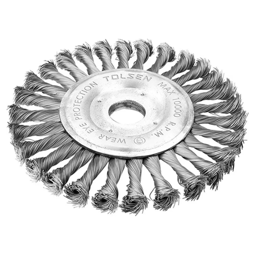 Щетка проволочная для УШМ TOLSEN 150х22.2х0.5мм 77534