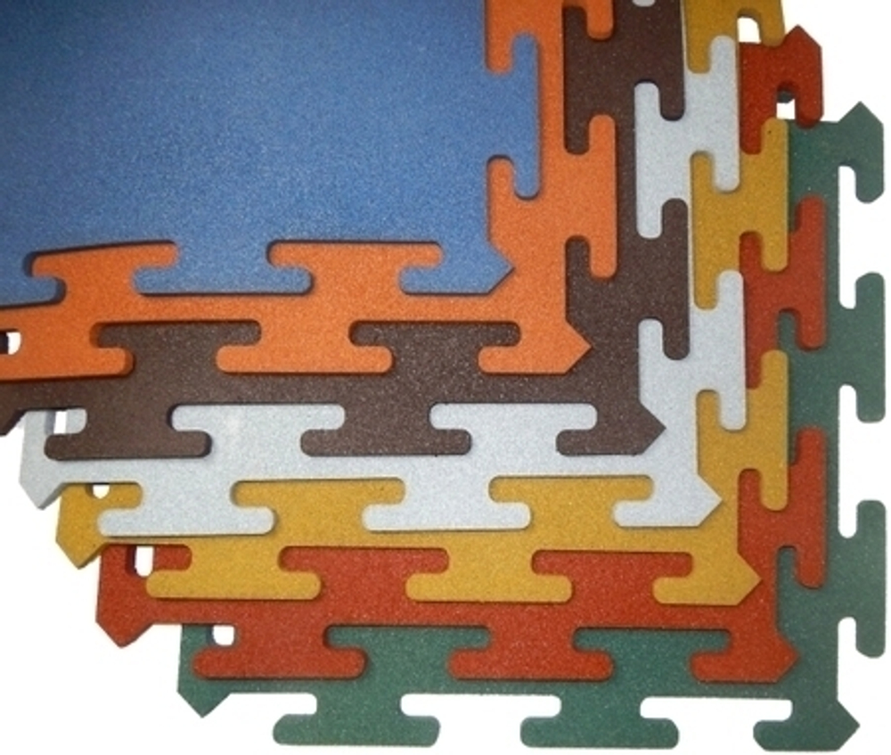 Покрытие Rubblex Puzzle Standart  100х100х2,5 см 65-70ШОР Серое