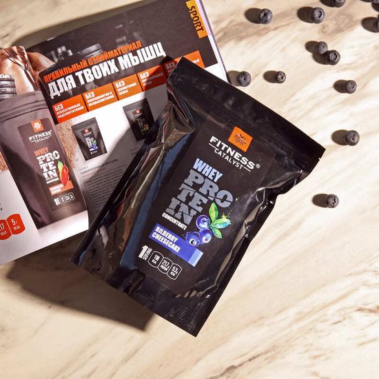 Сывороточный протеин Fitness Catalyst (черничный чизкейк)