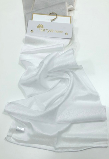 Тюль-лен с мерцанием Arya арт. Sefa col v-01 белый (высота 300 см, Турция)