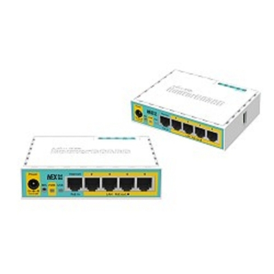 MikroTik RB750UPr2 hEX PoE lite Маршрутизатор 5-портовый 100-Мбитный  с поддержкой PoE на 4-х портах 5x Ethernet, раздача PoE, 650 МГц ЦП, 64 МБ