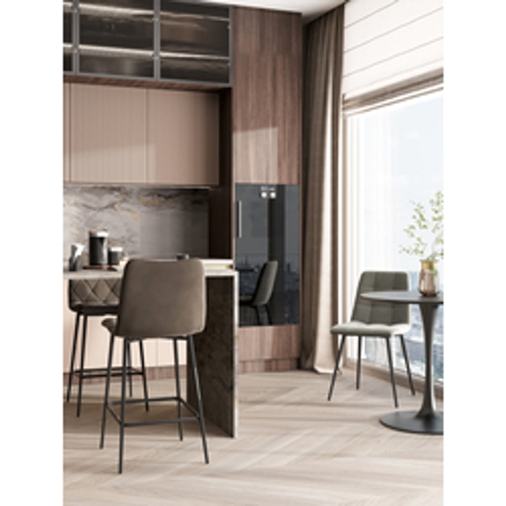 Стул Одди велюр тёмно-серый