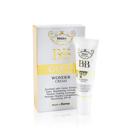 ВВ крем для лица Золотой SPF 30 BB Gold Wonder cream Mistin