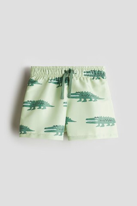 H&M Плавки с принтом, зеленый