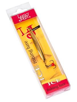 Блесна вертикальная зимняя Lucky John NAIL BLADE с цепочкой и тройником 45мм G блистер