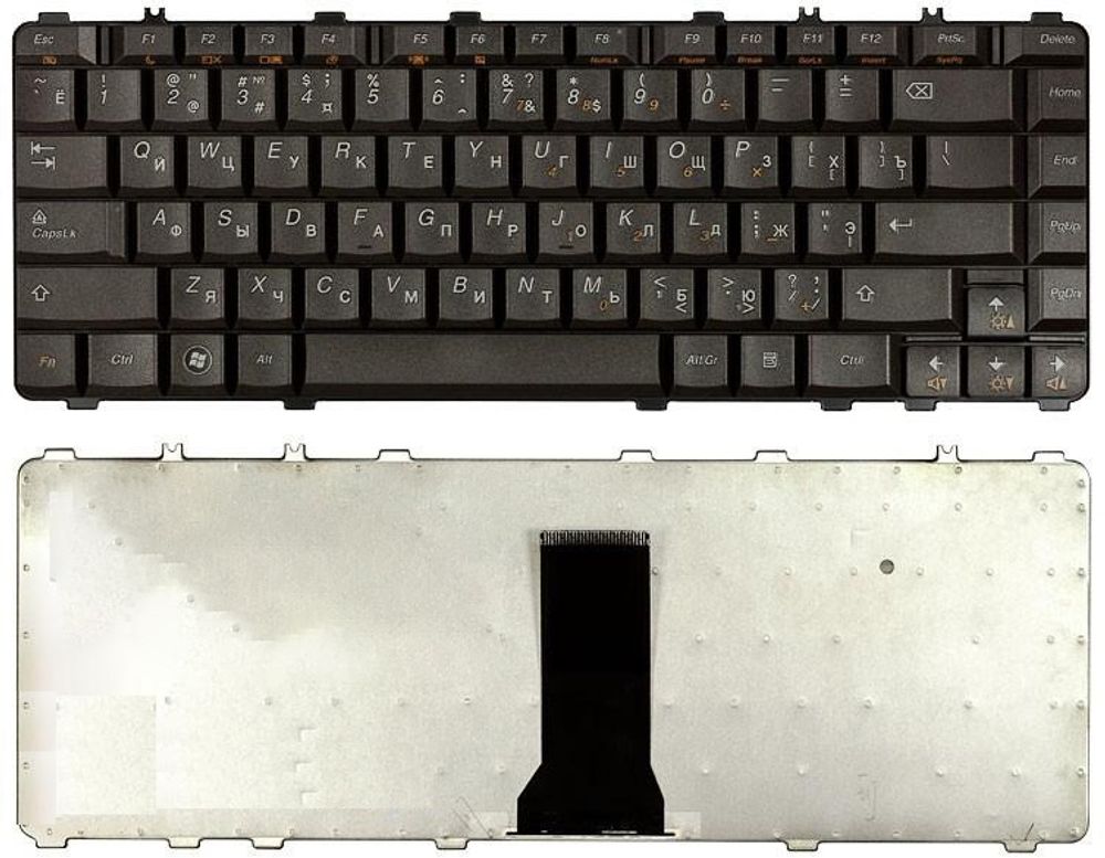 Клавиатура для ноутбука Lenovo Y450, Y550, B460, черная (TOP-100294)