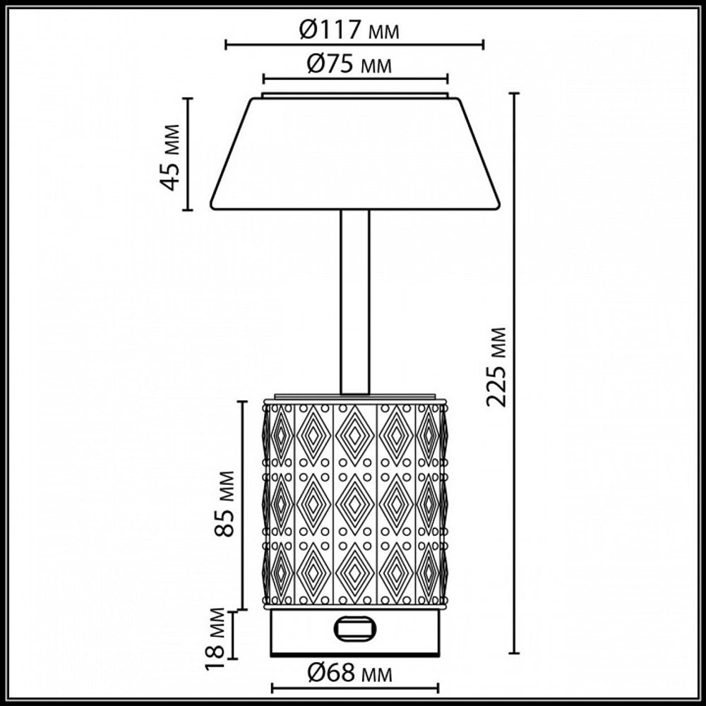 Настольная лампа декоративная Odeon Light Lulu 5454/6TL