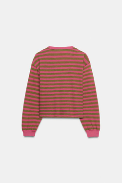 ZARA ФУТБОЛКА В ПОЛОСКУ С ДЛИННЫМИ РУКАВАМИ, ПОЛОСКИ