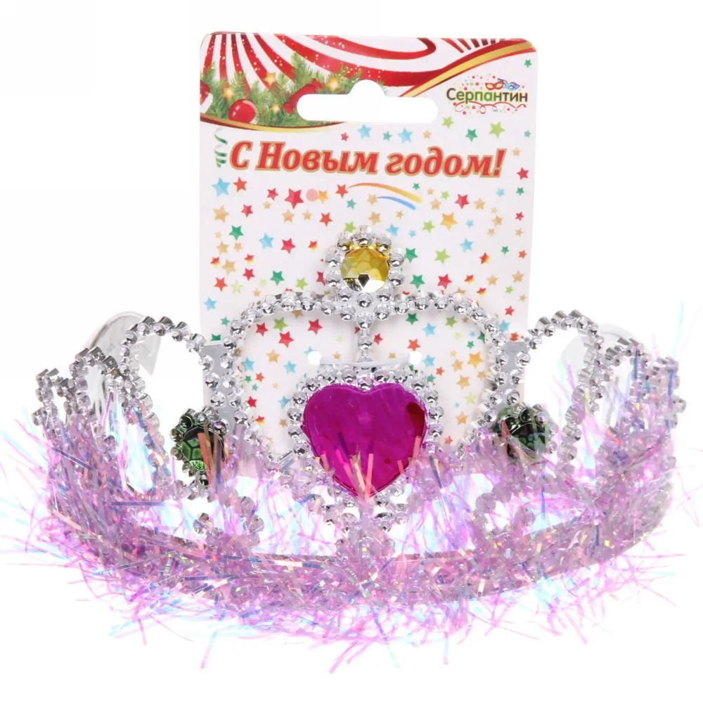 Корона карнавальная «Блеск», цвета в ассортименте