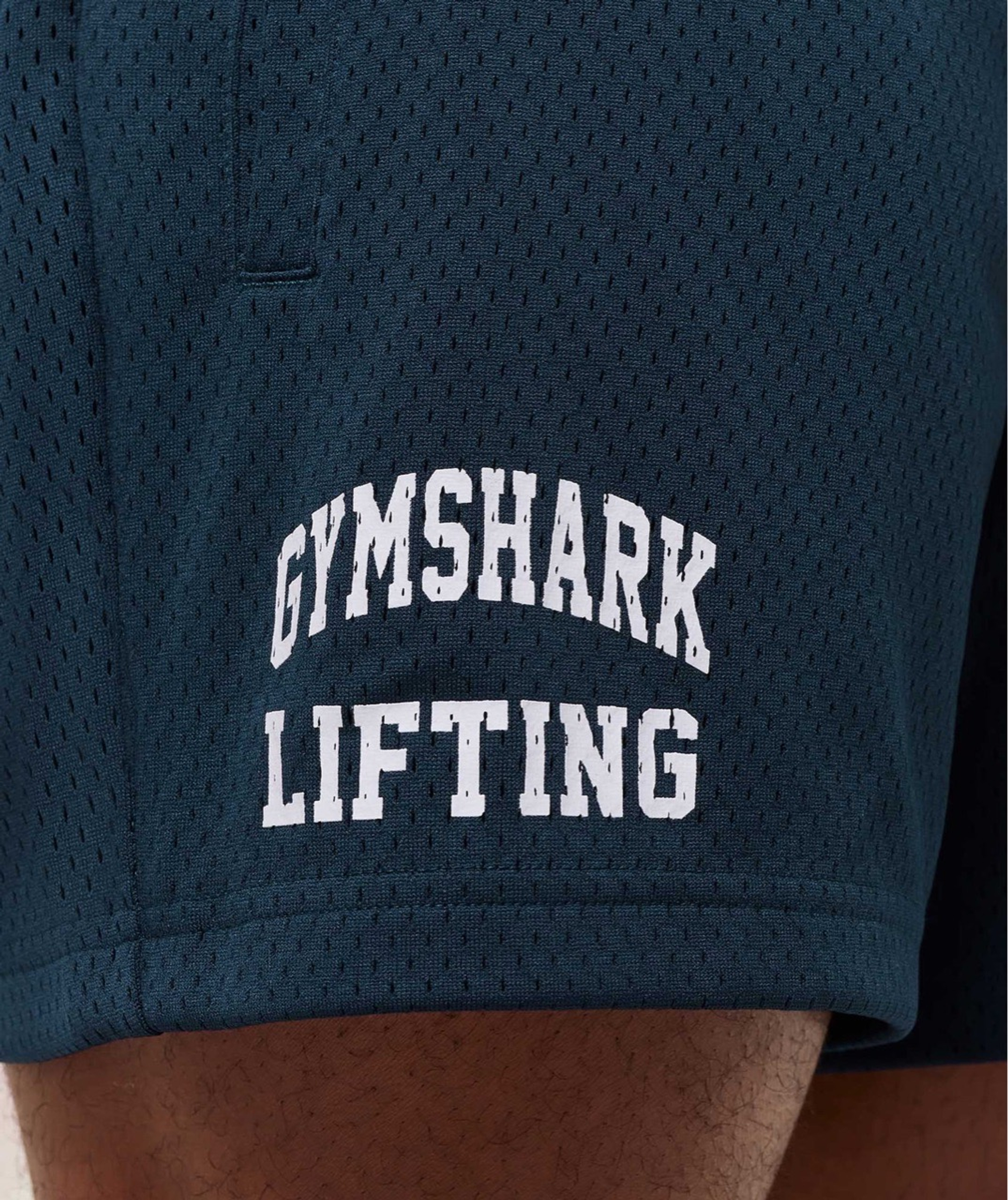 Шорты GYMSHARK Lifting 5" Mesh Shorts Navy