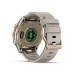 Умные часы Garmin FENIX 8 43 мм Amoled Sapphire Soft Gold Stainless Steel Fog Gray Leather Band+Fog Gray/Dark Sandstone