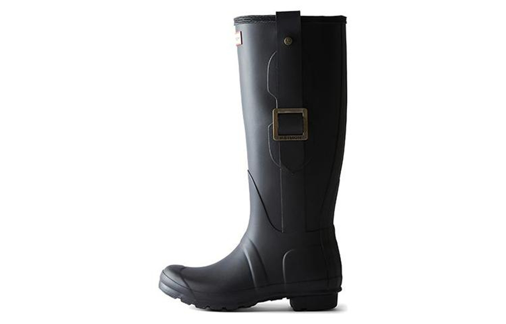 HUNTER Rain Boots Women"s Black/White