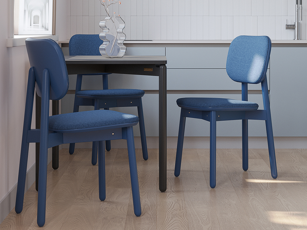 Стул LATITUDE Saga, рогожка, сине-зеленый